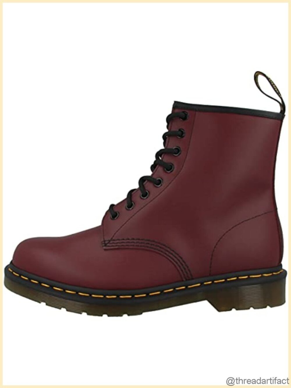 1460 Combat Boots Leather Air-Cushioned Sole Lace-Up Casual